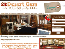 Tablet Screenshot of desertgemestatesales.com